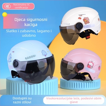 Dječja sigurnosna kaciga, ABS materijal, polukaciga, ljetna kaciga, marka Defe/Dengfeng, 3C certifikat br. 2023091105021084
