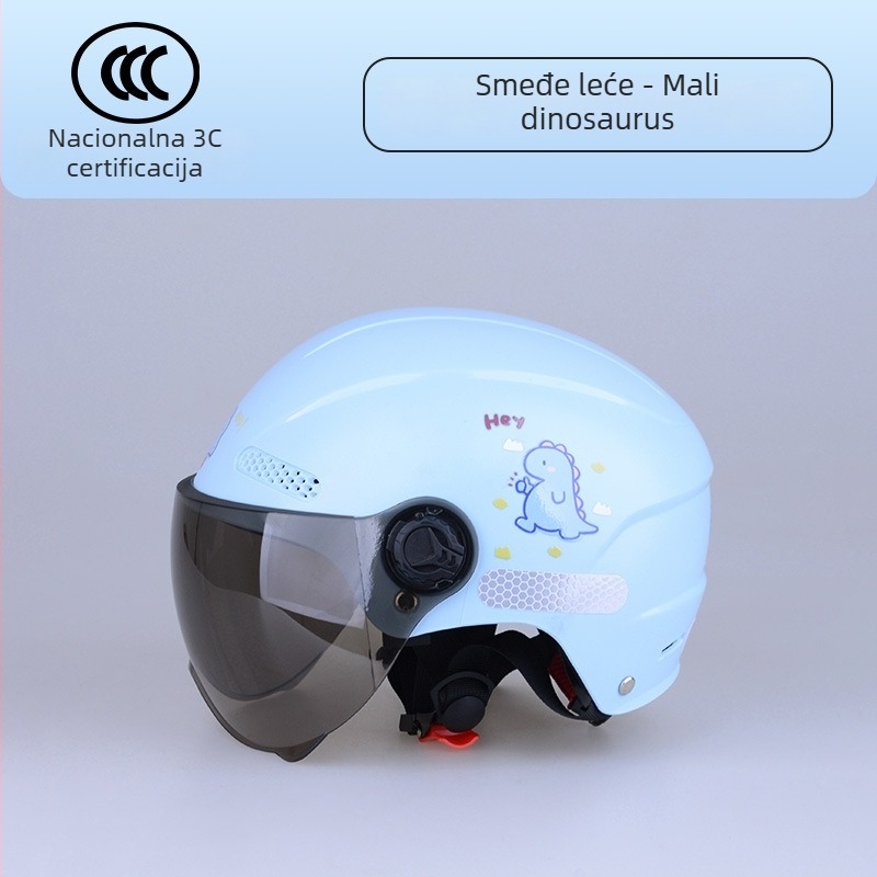 Dječja sigurnosna kaciga, ABS materijal, polukaciga, ljetna kaciga, marka Defe/Dengfeng, 3C certifikat br. 2023091105021084