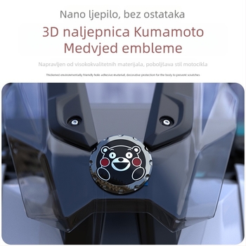 Motociklističke naljepnice Kumamon, 3D, vodootporne, kompatibilne s PCX160/UHR