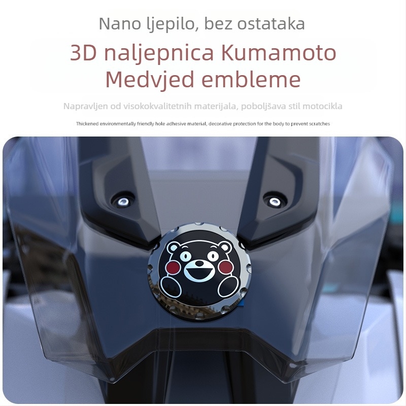 Motociklističke naljepnice Kumamon, 3D, vodootporne, kompatibilne s PCX160/UHR