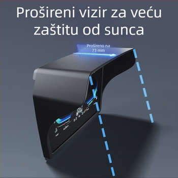 Zaštitno kućište instrument ploče motocikla, s dekorativnim sjenilom zaslona