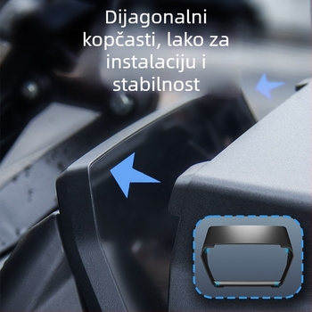 Zaštitno kućište instrument ploče motocikla, s dekorativnim sjenilom zaslona