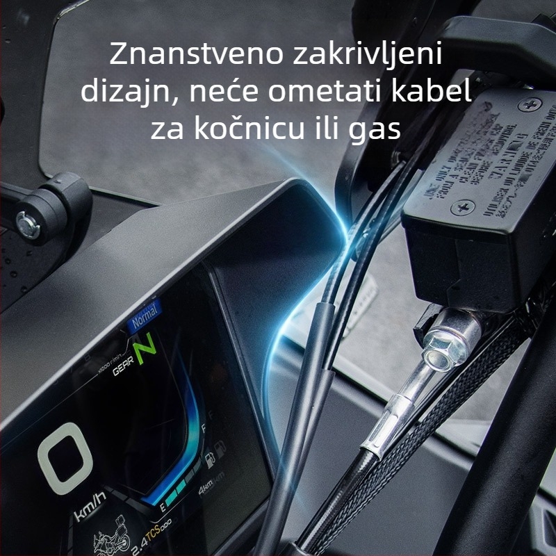 Zaštitno kućište instrument ploče motocikla, s dekorativnim sjenilom zaslona