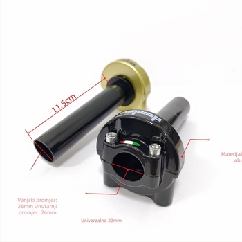 Grip gasa za motocikl od aluminijske legure, model SX-130, kompatibilan s općim motociklima