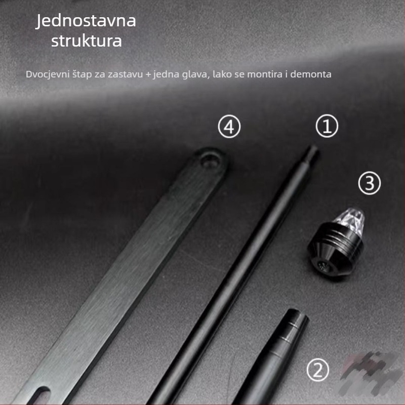 Aluminijski stup zastave za motocikle