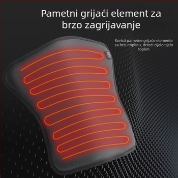 Električna grijaća jastučnica za motocikl s tri razine kontrole temperature, vodootporna, protiv klizanja, održava toplinu, 12V