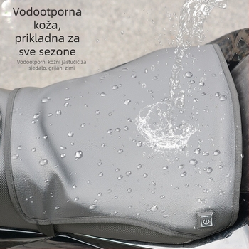 Električna grijaća jastučnica za motocikl s tri razine kontrole temperature, vodootporna, protiv klizanja, održava toplinu, 12V