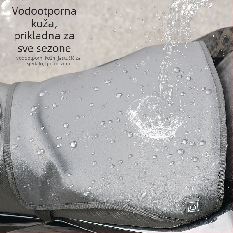 Električna grijaća jastučnica za motocikl s tri razine kontrole temperature, vodootporna, protiv klizanja, održava toplinu, 12V