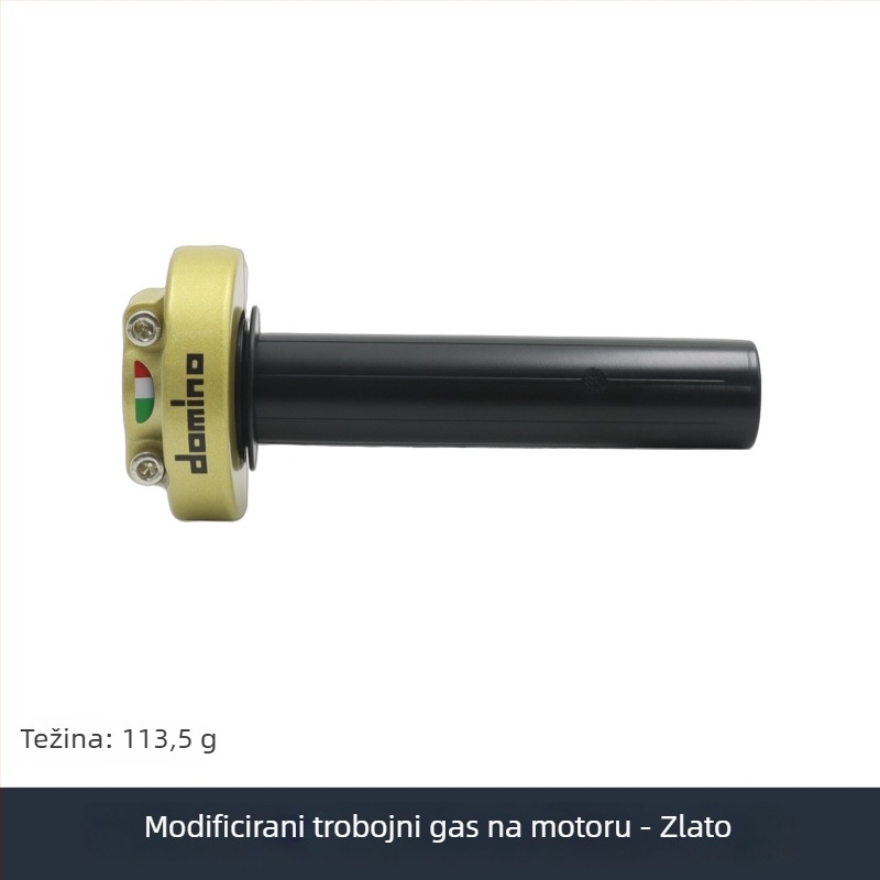 Univerzalni komplet za modifikaciju gasa na motociklu Domino stil dvostruke linije držača gasa, marka Whole Heart Car Products, opća kompatibilnost, bez prilagodbi