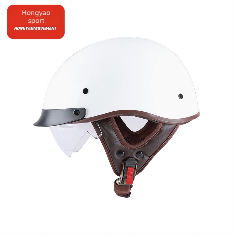 Retro polu kaciga za motocikl – ABS, 3C certifikat, za odrasle, za gradske vožnje