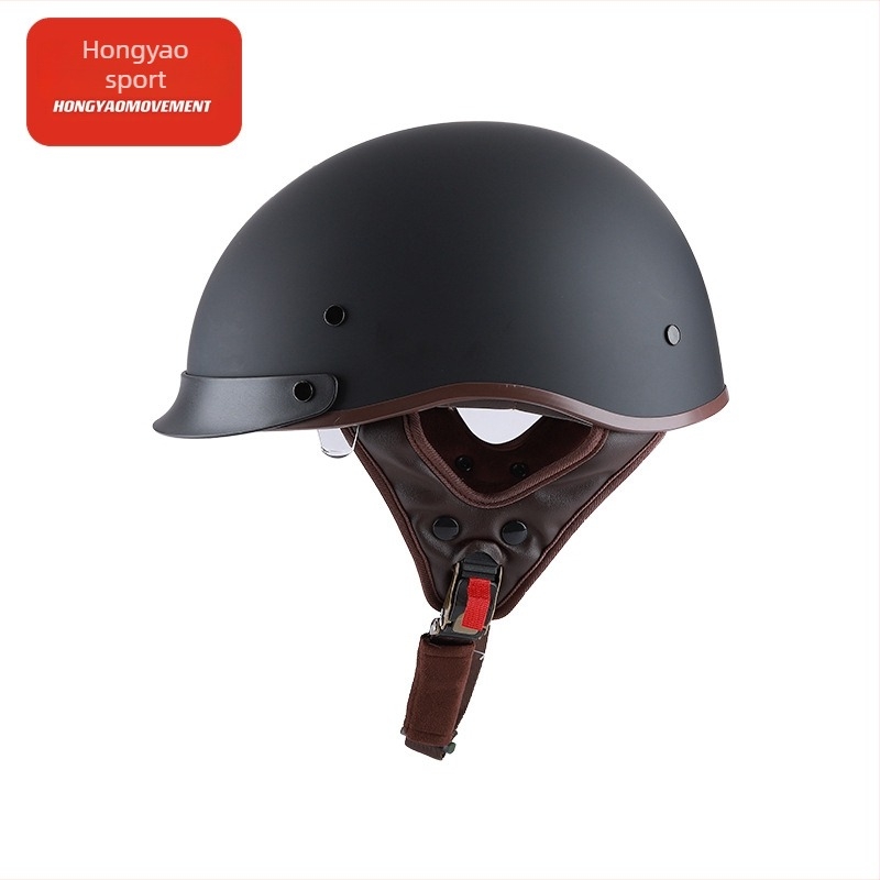 Retro polu kaciga za motocikl – ABS, 3C certifikat, za odrasle, za gradske vožnje