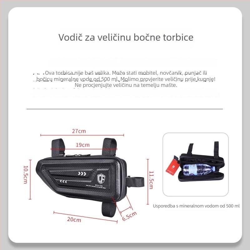 Minchae CF0070355: Motociklistička bočna torba s čvrstim kućištem, vodootporna i otporna na prašinu, univerzalna za motocikle, električna vozila i skutere