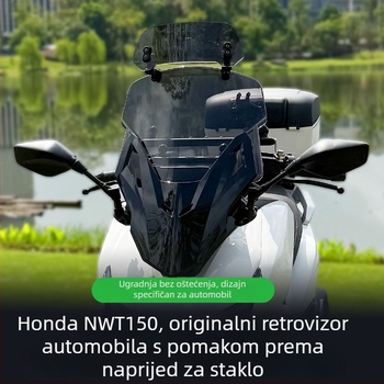 NWT150 Set za modifikaciju prednjeg stakla i retrovizora — plastika, Jin qilong, Knight Armor stil