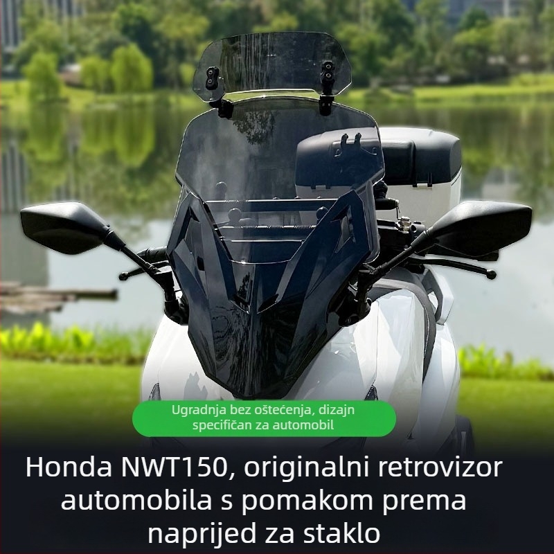 NWT150 Set za modifikaciju prednjeg stakla i retrovizora — plastika, Jin qilong, Knight Armor stil