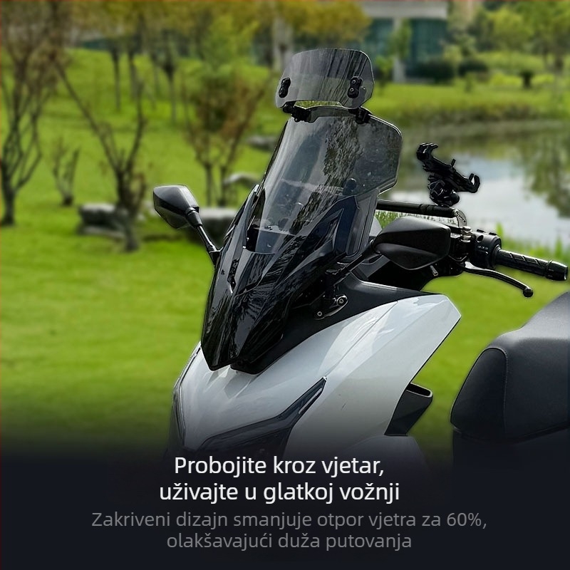 NWT150 Set za modifikaciju prednjeg stakla i retrovizora — plastika, Jin qilong, Knight Armor stil