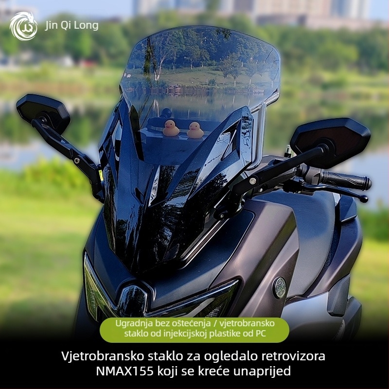 Jin qilong NMAX155 polikarbonatni vjetrobran – sigurnost