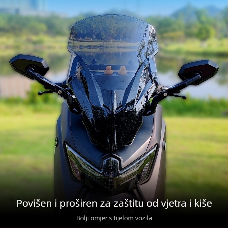Jin qilong NMAX155 polikarbonatni vjetrobran – sigurnost