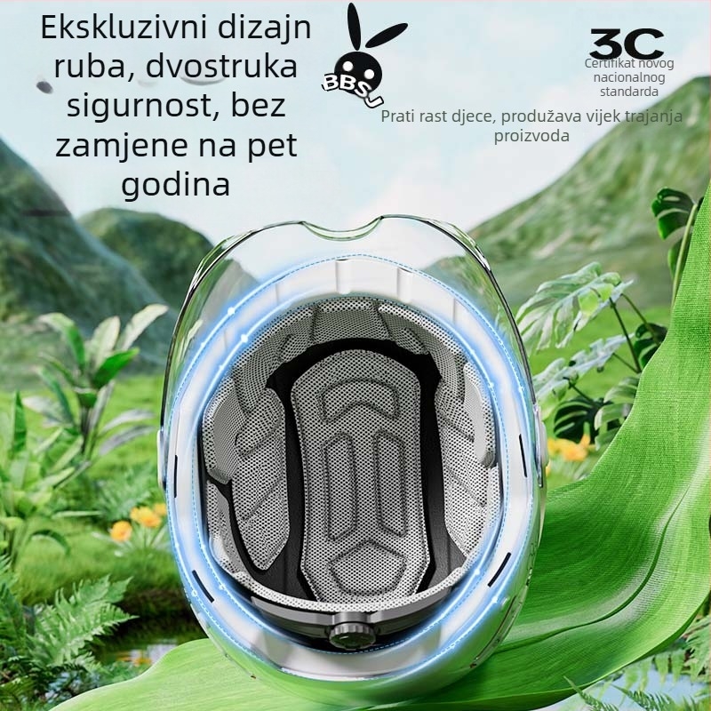 Dječja polu-kaciga za električne motocikle, ABS, Gb811-2022a, 3C certificirano