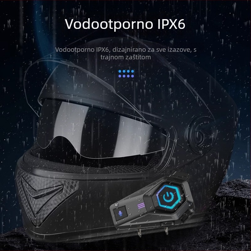 Bluetooth kaciga slušalice – Bluetooth 5.0, domet 10 m, stereo zvuk, 50 h baterija, pozivi, glasovno upravljanje i podrška za glazbu