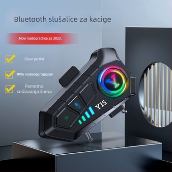 Slušalica za kacigu Bluetooth IPX6 vodootporna, 3D Surround zvuk, stereo, Bluetooth 5.3, domet 100 m, trajanje baterije 15–30 h