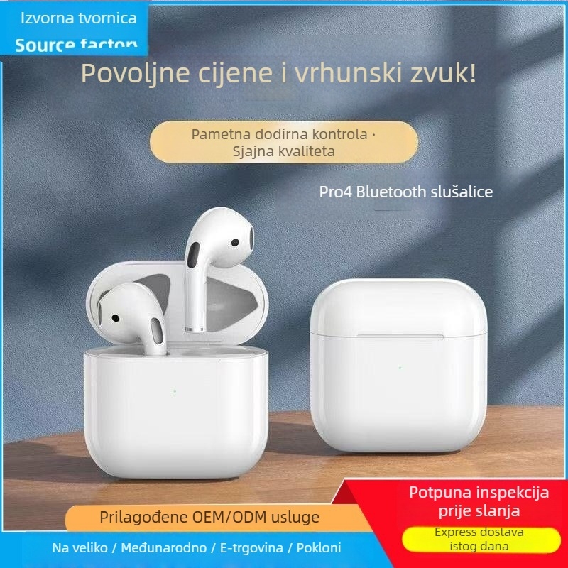 In-ear TWS Bluetooth slušalice, IPX4, domet 15 m, Bluetooth 5.4, trajanje baterije 4–8 h, stereo