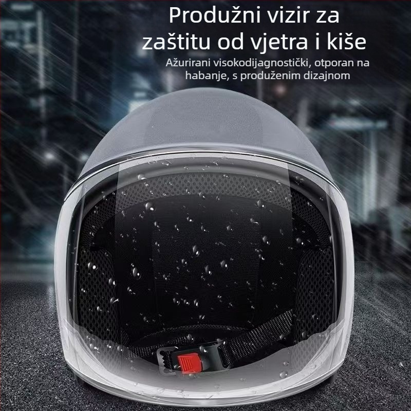 Kaciga za električni bicikl, 3/4 otvorenog lica, za odrasle, sve sezone, zimska toplina