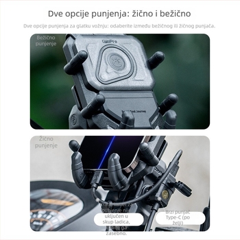 Mwupp osopro serija nosač navigacije za motocikl, verzija s amortizerom, kućište promjenljivog promjera, model BAT109
