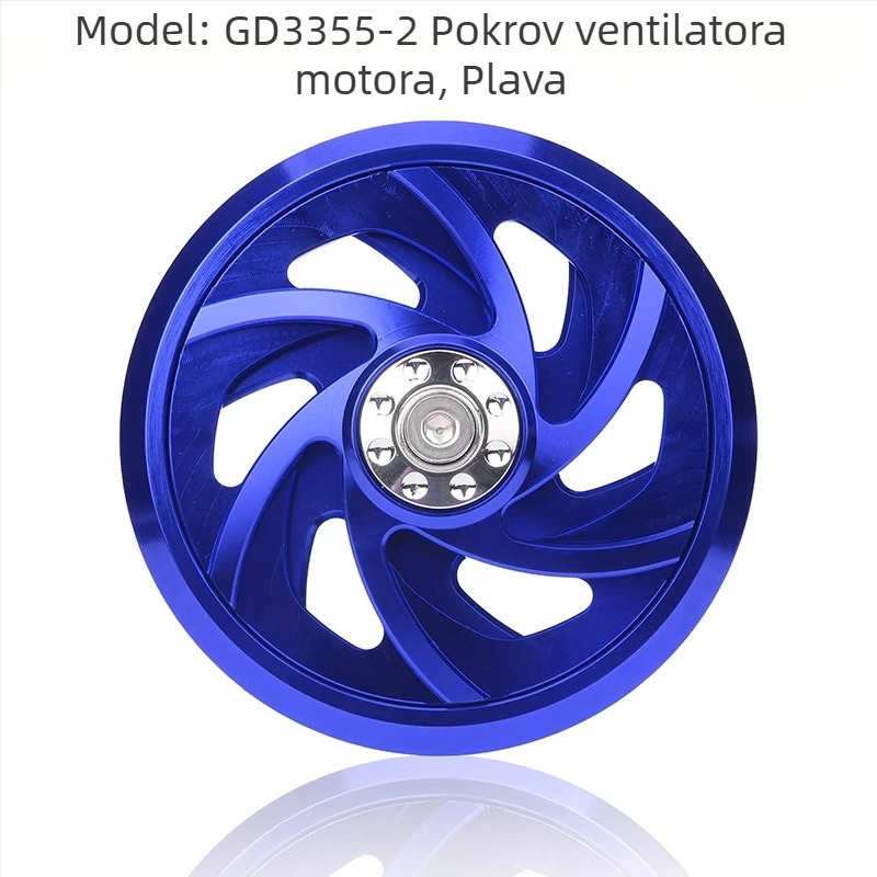 Poklopac ventilatora motora za motocikl – CNC aluminijska legura, model GD3355-2, HUOTAI, univerzalna kompatibilnost, otporno na ulje