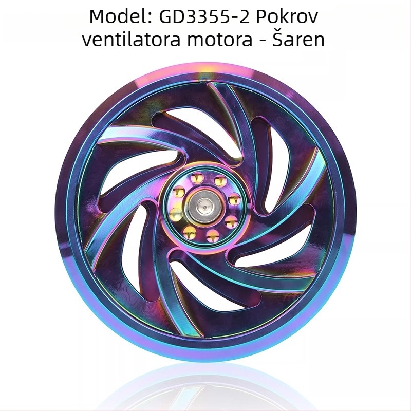 Poklopac ventilatora motora za motocikl – CNC aluminijska legura, model GD3355-2, HUOTAI, univerzalna kompatibilnost, otporno na ulje