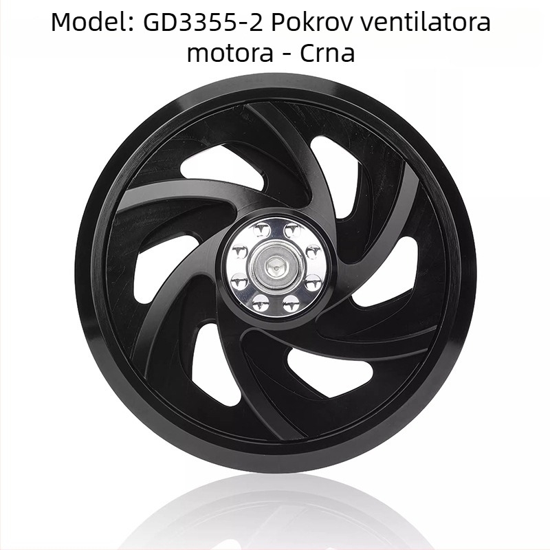 Poklopac ventilatora motora za motocikl – CNC aluminijska legura, model GD3355-2, HUOTAI, univerzalna kompatibilnost, otporno na ulje