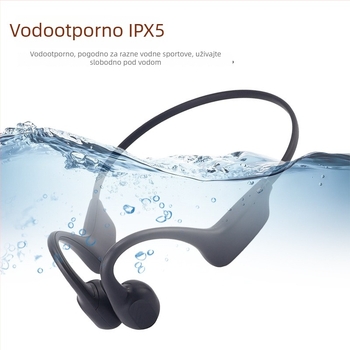 Bežične slušalice s kostnim prijenosom zvuka za trčanje, s kukom za uho, Bluetooth 5.4, IPX5, trajanje baterije preko 8 sati