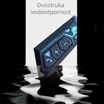 Bluetooth headset za motociklističku kacigu s 5.0, IPX5 vodootporan, više od 8 sati baterije, domet 10 m, stereo za obje uši