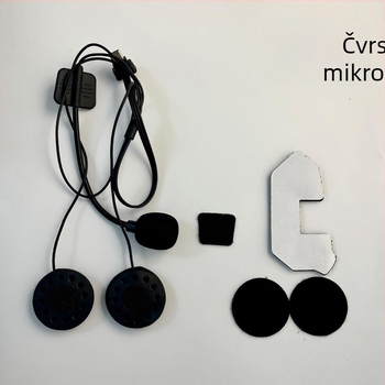 Bluetooth slušalice za kacigu motocikla, verzija 5.4, domet 10 m, stereo na uho, redukcija buke, reprodukcija glazbe i poziva