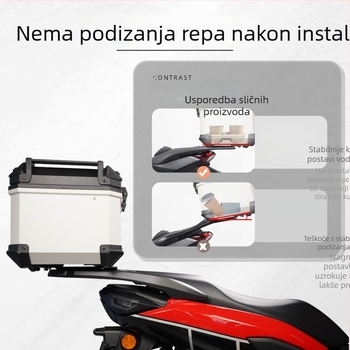 Aluminijski stražnji nosač kofera za Yamaha NMAX155 — ojačan, unaprijeđen dizajn
