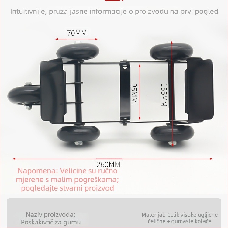Prikolica s potporom za električne motocikle — pomoć pri defektu, Mojielong