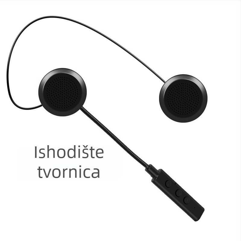 Bluetooth slušalica za kacigu motocikla – Glasno stereo zvuk, Vodootporan, za pozive i glazbu, Bluetooth 5.0, domet 10 m, bilateralni stereo zvuk, trajanje baterije 160 h