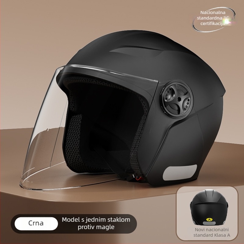 AXK ABS polu kaciga za električni motocikl, GB Class A certificirano, broj certifikata 3C 2022091105020451