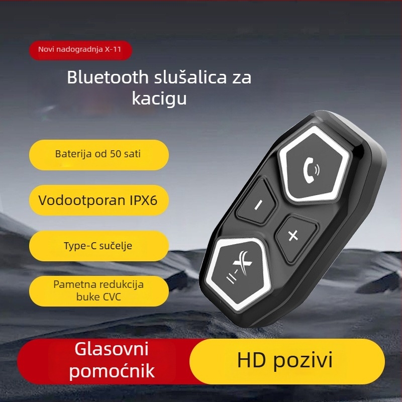 X serija kaciga Bluetooth slušalica – inteligentno uklanjanje buke, domet 20 m, Bluetooth 5.0, 3D zvuk, 50 h baterija