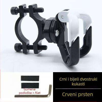 Dvostruko glavna metalna kuka za držače upravljača električnih vozila i motocikala, aluminijska legura, Trip, Knight Protectors
