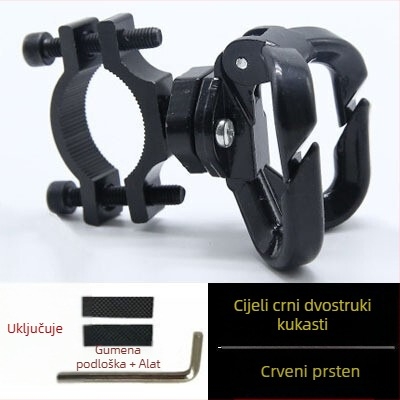 Dvostruko glavna metalna kuka za držače upravljača električnih vozila i motocikala, aluminijska legura, Trip, Knight Protectors