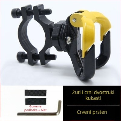 Dvostruko glavna metalna kuka za držače upravljača električnih vozila i motocikala, aluminijska legura, Trip, Knight Protectors