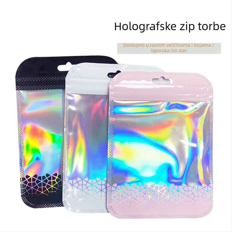 Torbe za pakiranje nakita, prozirne makaron boje aluminijske folije zip vrećice, mini darovne vrećice sa zatvaranjem, marka Prosperity, namjena: univerzalno pakiranje, duljina brtvljenja 3 cm