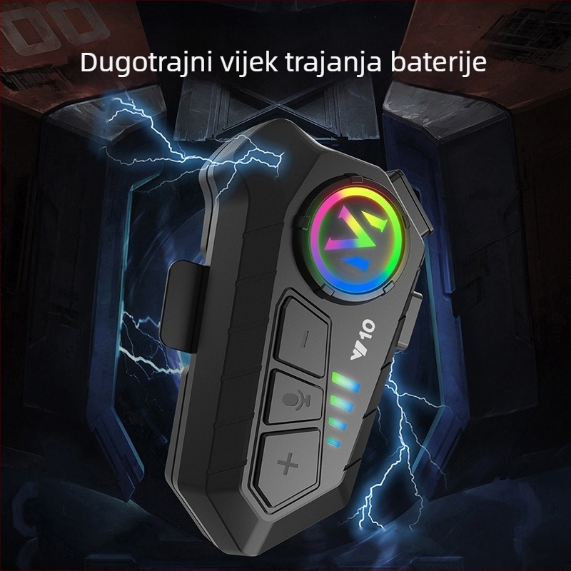 Vodootporna kaciga za motocikle s integriranim interkomom i Bluetooth slušalicama, redukcija buke, stereo zvuk