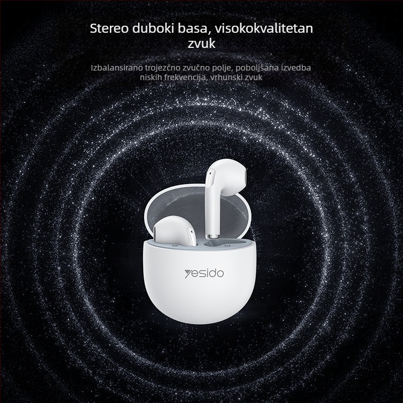 Yesido Bežične Bluetooth In-Ear Slušalice, Dugotrajna Baterija, Za Sportske Aktivnosti