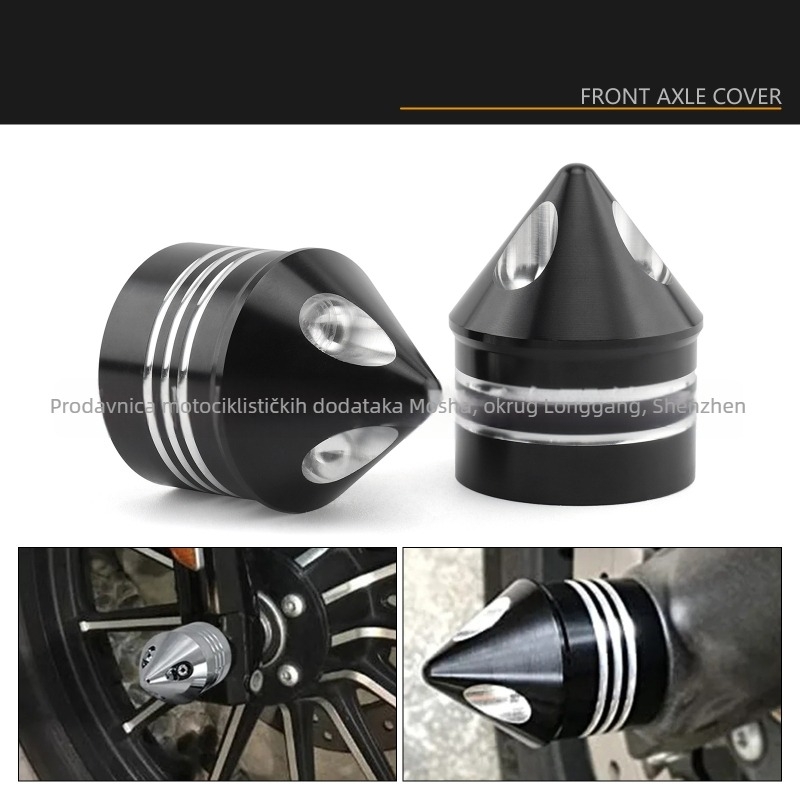 Harley prednji poklopac osovine — CNC aluminij, modifikirani dekorativni poklopac osovine, model 6-1-39, Mosha
