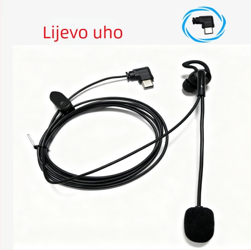 V6pro+ futbalni sudijska slušalica za uho, jednostrani, serija V6pro+, interkom, redukcija buke, funkcija poziva, podrška glazbi