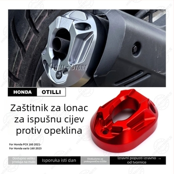 Aluminijski zaštitni poklopac ispušnog sustava za Honda PCX160 / Vario 160 (2021–2023) – dodatak za modifikaciju motocikla