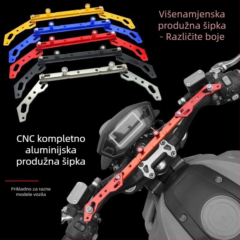 CNC aluminijska ekspanzijska poprečna šipka za motocikle