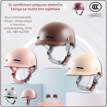 PULUOTAI ABS polu-helmet za električna vozila, motociklistička kaciga, 3C certifikat, kod 2023091105021249