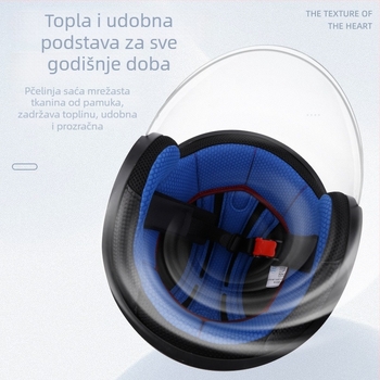 Kaciga za motocikl ABS+PC, 3C certificirano, marka V, prilagodljiva, kod certifikata 2021091105020156, za žene, sve sezone
